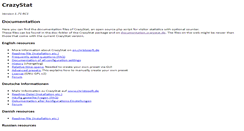 Desktop Screenshot of documentation.crazystat.de